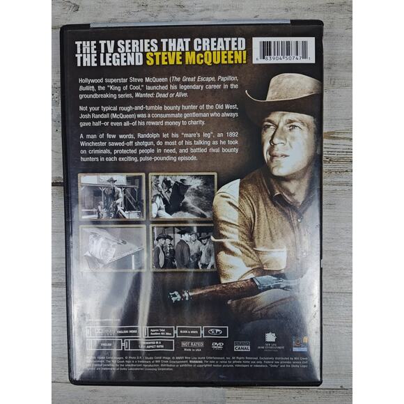 Wanted Dead Or Alive-Season 1 Volume 1 DVD Steve McQueen 18 Episodes - Picture 2 of 5